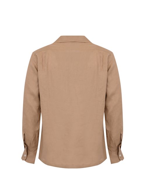 Camicia Pailan in lino Marrone LARDINI | PAILAN PAD66814420